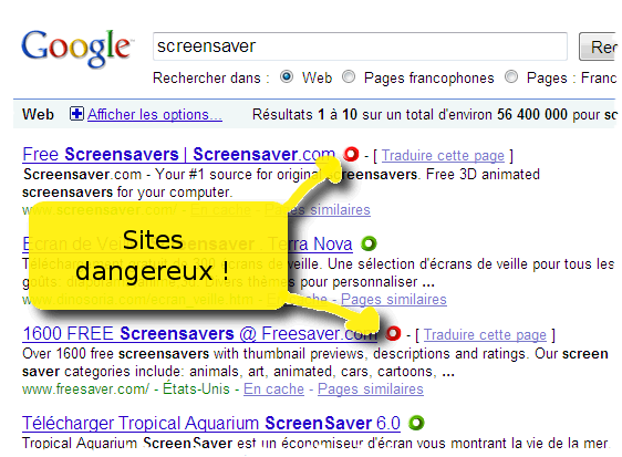 firefox : WOT addon, dangerous sites finder !