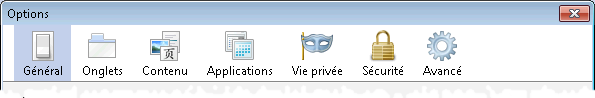 firefox : options
