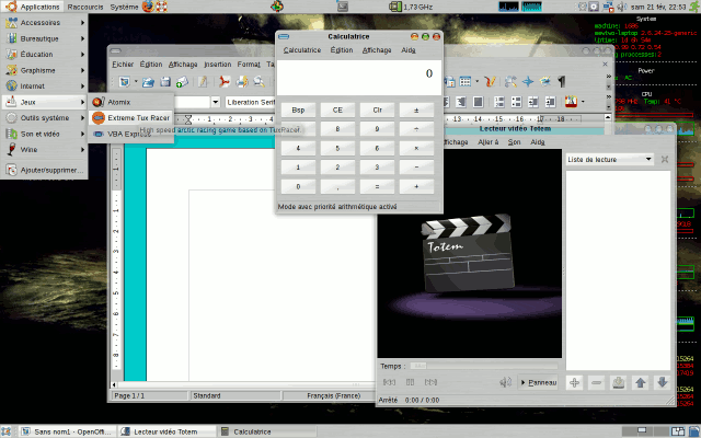 Mac OSX thème screen shot