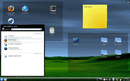 mon bureau KDE