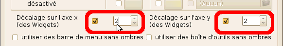cocher les cases en bas