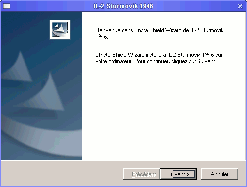 installation screen