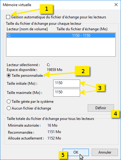 définir la mémoire virtuelle