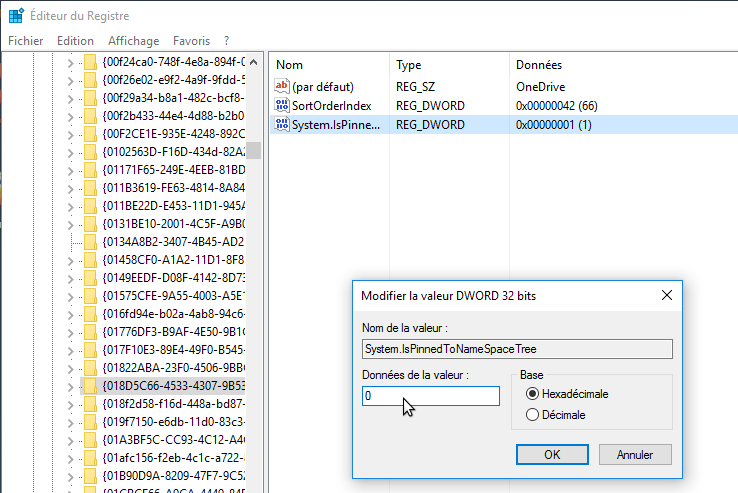 désactiver onedrive
