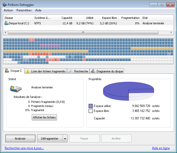 defraggler capture d'écran