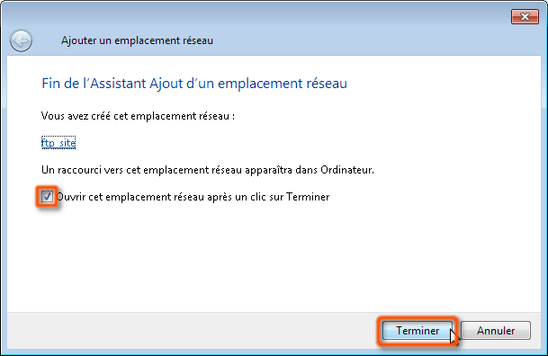 cochez la case et suivant