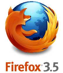 Logo Firefox 3.5, Tout droits réservés par Mozilla.